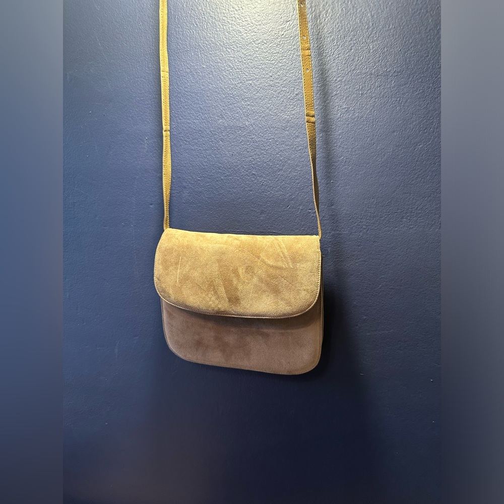 Vintage Bally Faux Suede Mini Bag